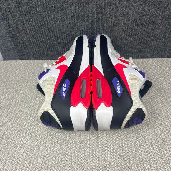 Nike Air Max 90 Raptors White Red Black Purple Shoes Mens 11.5 AJ1285-106